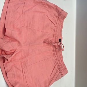 - J.Crew Factory Linen Pink / Peach Shorts Size XS  NWOT